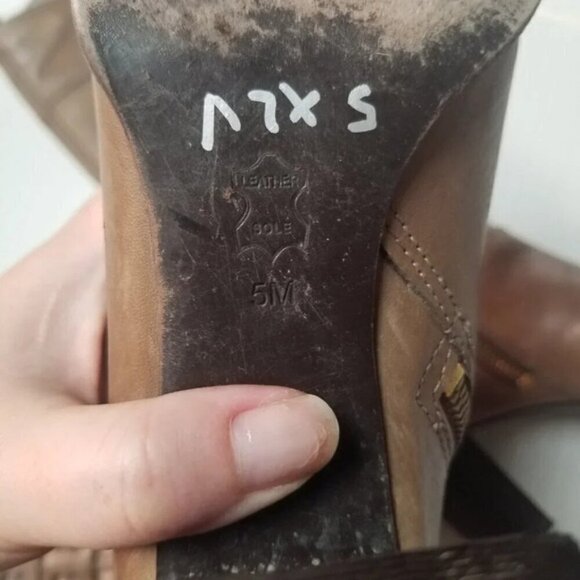 Tory Burch Over The Knee Leather Heeled Boots 5 - Picture 9 of 13